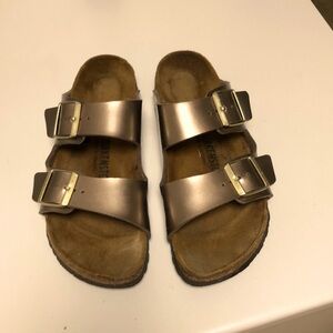 Birkenstock gold Arizona sandals 41 N
